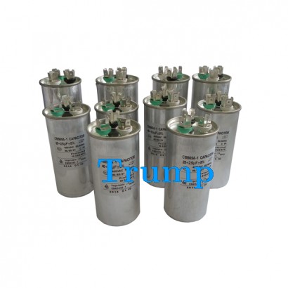 cbb65 metalized polypropylene dual AC capacitor